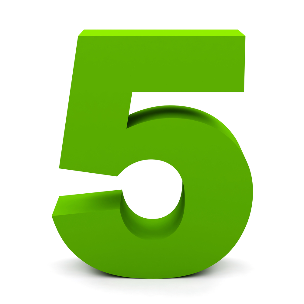 green-number-5